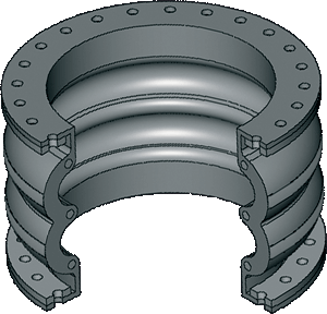 Multiwave rubber expansion joint Kompenz™ KPC